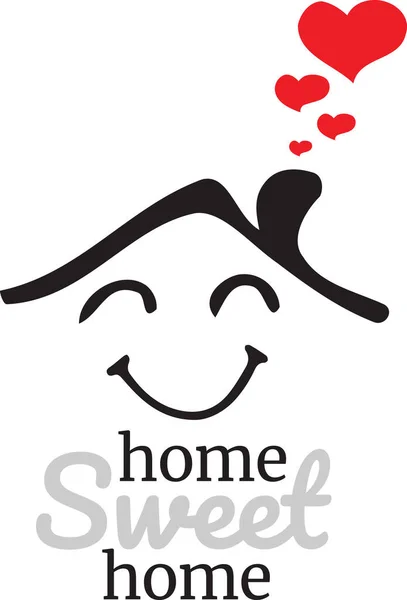 Home Sweet Home Vektor Wording Design Schriftzug Shirt Anwendung Buchillustration — Stockvektor