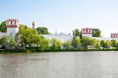 Novodevichy Manastırı, Unesco Dünya Mirası alanı, aynı zamanda Bogoroditse Smolensky Manastırı, Moskova, Rusya.