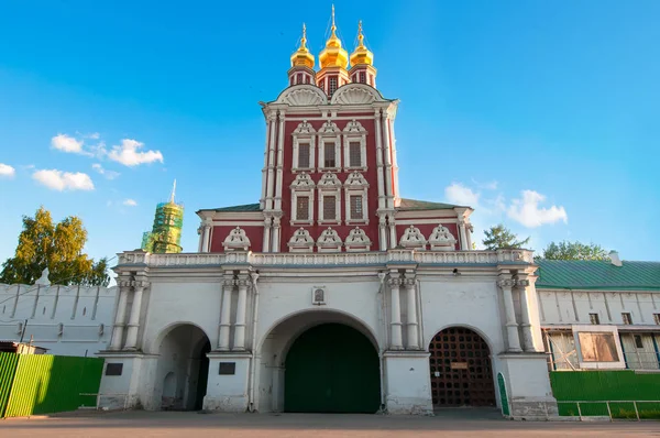 Main Entrance Novodevichy Convent Also Bogoroditse Smolensky Monastery Moscow Russia — Stock Photo, Image
