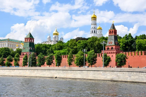 Moskou Rusland Mei 2019 Moscow Kremlin Embankment Met Het Kremlin — Stockfoto