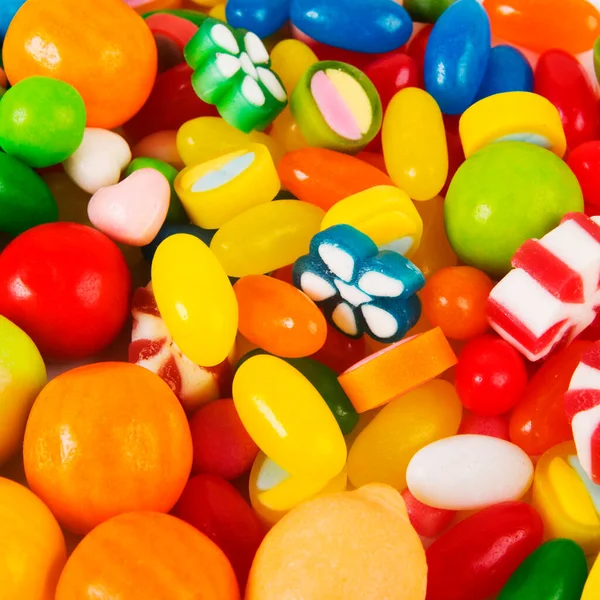 Bunte Makronen Und Bonbons — Stockfoto