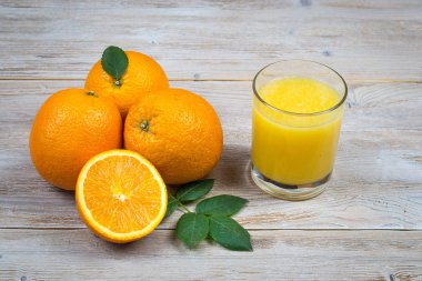 Portakal suyu ve narenciye kopya alanı rustik ahşap tablo