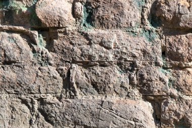 tuğla duvar arka plan, zemin. eski, eski, taş dokulu