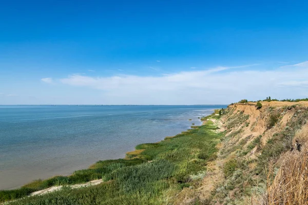 Landscape Sea Ocean Blue Sky Sand Beach Sunny Day Summer — Stock Photo, Image