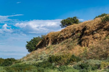 Yaz aylarında Azak deniz kıyısının güzel görünümü.