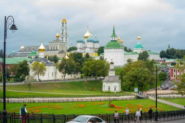 mimari Sergiev Posad 2018.Sergiev Posad, bir kilise güzel altın kubbe ile.
