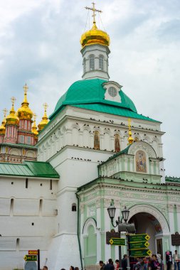 mimari Sergiev Posad 2018.Sergiev Posad, bir kilise güzel altın kubbe ile.