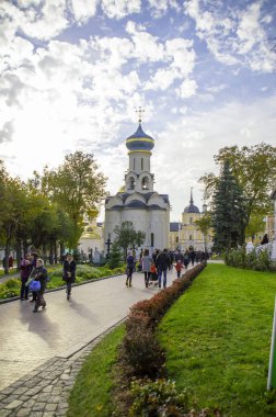 Kilise Kutsal Ruh'un Tarih teslis Sergius Lavra Havariler kökenli onuruna. 2018.Sergiev Posad,