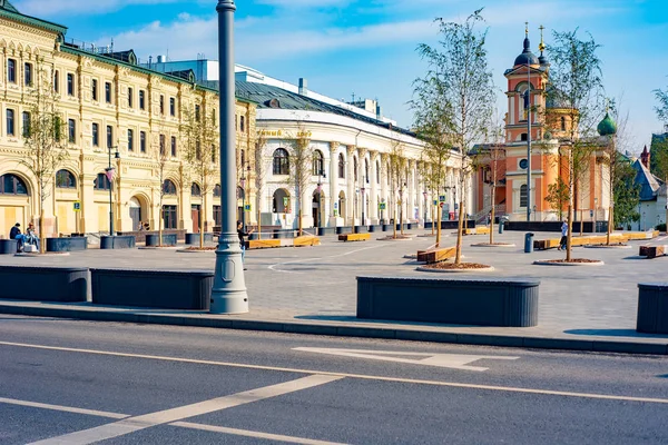 Stadt Moskau Old Gostiny Dvor Varvarvarka Straße — Stockfoto