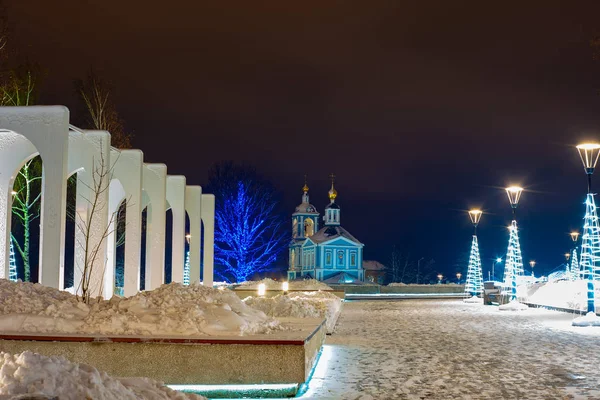 Natureza Região Moscow 2018 Paisagem Inverno Província Russa Sergiev Posad — Fotografia de Stock