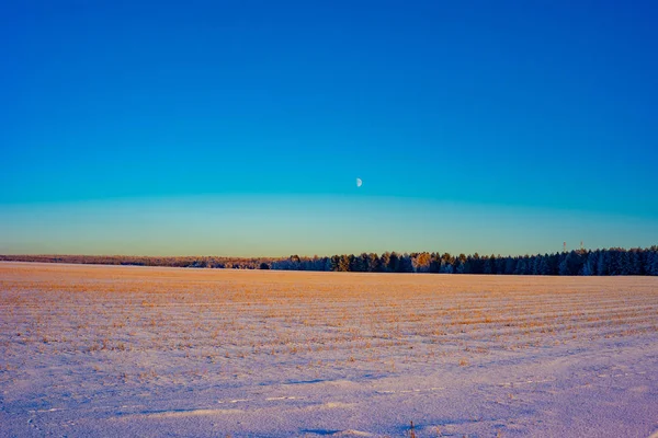 Zimní Krajina Ruské Provincie Sergiev Posad — Stock fotografie