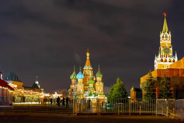 Stadt Moskau Blick Auf Den Kreml Von Der Brücke Des — Stockfoto
