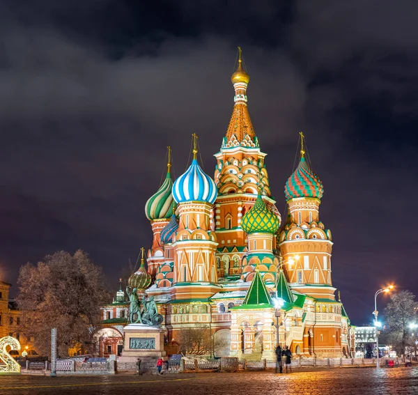 Stadt Moskau Basilikum Kathedrale Roter Platz Russland 2019 — Stockfoto