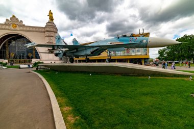 Şehir Moskova . Çeşme Taşı, Sovyet döneminin üç ana çeşmeden biridir. Rusya.