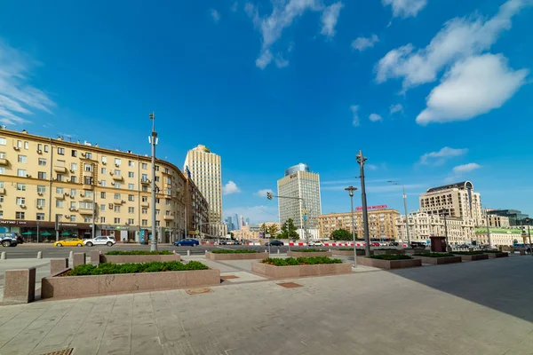 Город Москва View Ministry Foreign Affairs Smolenskaya Sennaya Square Russia — стоковое фото