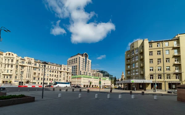 Ciudad Moscú View Smolensky Deli Smolensk Square Russia 2019 — Foto de Stock
