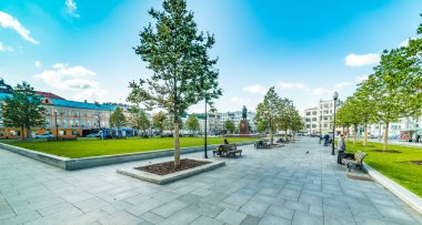 Tverskaya Zastava Meydanı'nda Maxim Gorky Anıtı