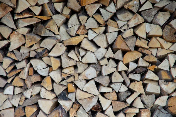 Stack Firewood Chopped Firewood — Stock Photo, Image