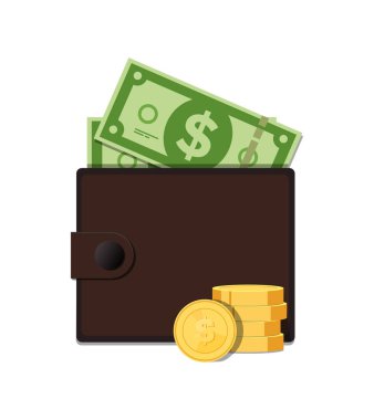  Mali işler. Para için. Bankacılık. vektör illüstrasyonu