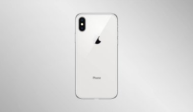 ışık arka planda kamera ile yüksek kaliteli yeni Phone X arka yüzü