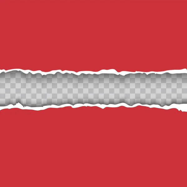 Vridpapper med rivna kanter realistisk vektor illustration — Stock vektor