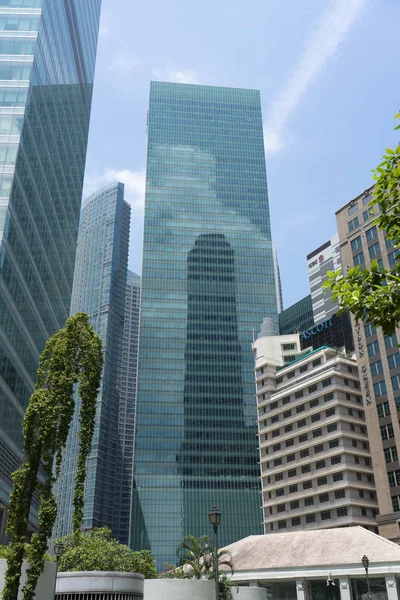 Singapore Augustus 2018 Downtown Singapore Financiële Corporate Gebouwen — Stockfoto