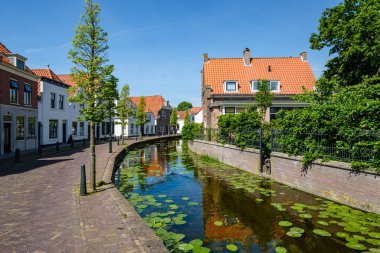 Maasland, Hollanda eski köy güzel tarihi merkezi bir kanal. Maasland içinde province, Güney Hollanda, Hollanda bir köydür