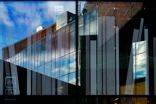 Light Reflection Art Windows Library Delft Netherlands — Stock Photo, Image