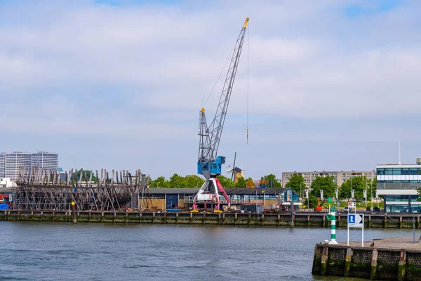 Reconstrucción Histórico Buque Voc Delft 1782 1797 Puerto Rotterdam — Foto de Stock