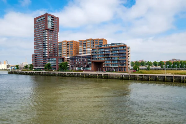 Moderne Appartementen Aan Haven Van Rotterdam Nederland — Stockfoto