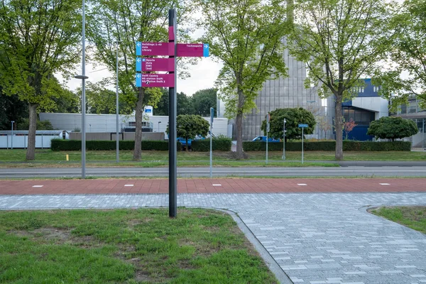 Punto Orientación Campus Universidad Tecnología Delft Países Bajos —  Fotos de Stock