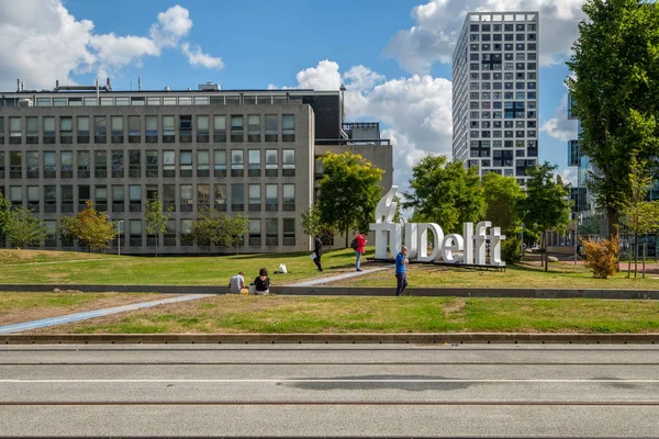 Blick Auf Den Campus Der Technischen Universität Delft Niederlande — Stockfoto