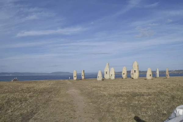 Dolmen İspanya Kuzey kıyısında Yaylası girişindeki nitelikli anıt