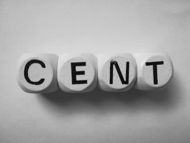 Beyaz zar küpleri üzerine sent kelime