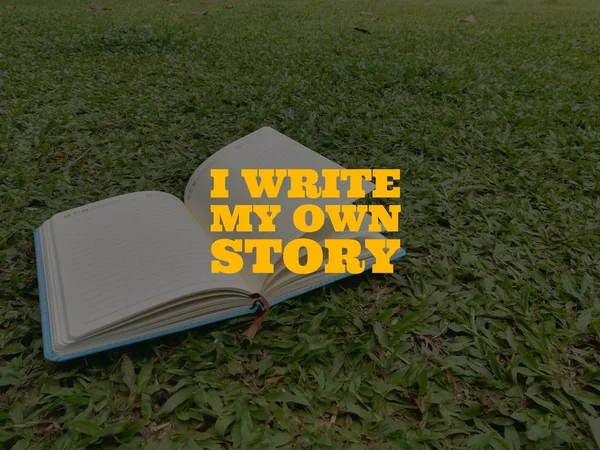 Jag Skriver Min Egen Story Citat — Stockfoto