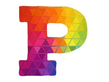 izole edilmiş alfabe p harfi beyaz arkaplan üzerinde izole