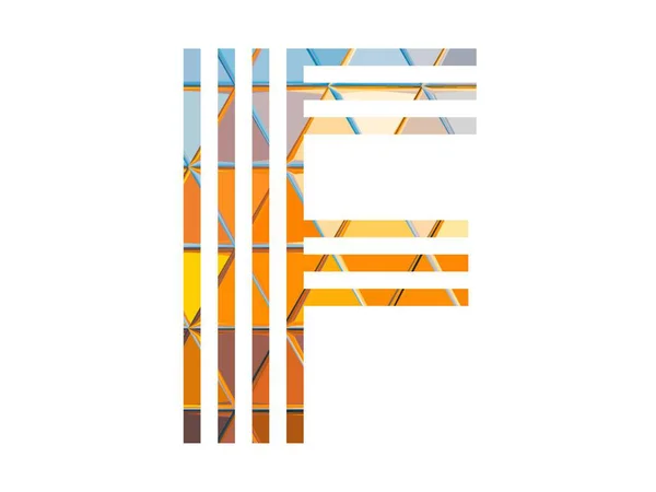 izole edilmiş alfabe f harfi beyaz arkaplan üzerinde izole