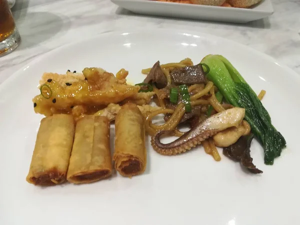 Lezzetli Asya Yemeklerini Yakından Çek — Stok fotoğraf