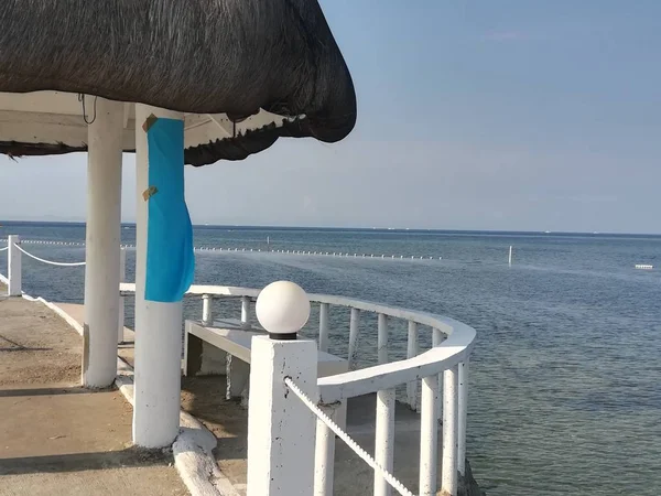 Giorno Colpo Molo Sulla Spiaggia Resort — Foto Stock