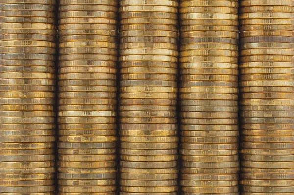 Altın sikke yığını. Madeni para zemin.