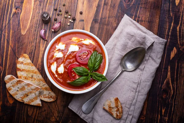 Tomatensuppe — Stockfoto