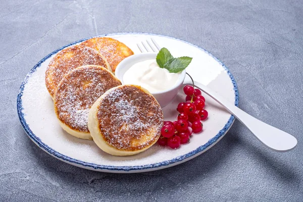 Quark-Pfannkuchen — Stockfoto