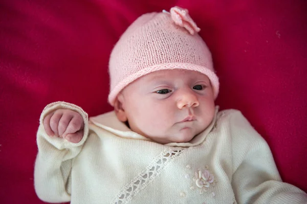 One month old baby portrait. — Stock Photo, Image