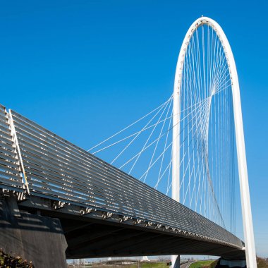 Reggio Emilia, Italya-23 Şubat 2014. Ünlü köprüler kompleksi 