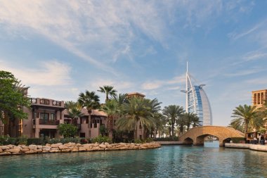 Dubai, Bae - 29 Mart 2014: Souk Madinat Jumeirah görünümü
