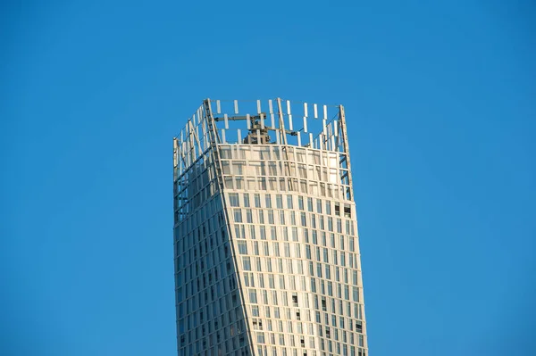ドバイ アラブ首長国連邦 2014年3月27日 ドバイマリーナのカヤンタワー インフィニティタワーとしても知られる — ストック写真