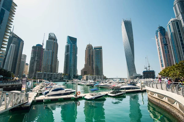 Dubai Emiratos Árabes Unidos Marzo 2014 Una Vista Panorámica Del —  Fotos de Stock