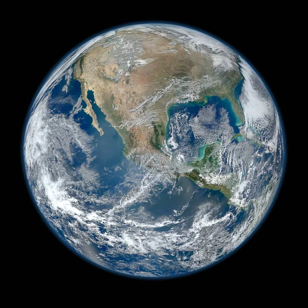 Vista Del Globo Terrestre Desde Espacio Exterior — Foto de Stock