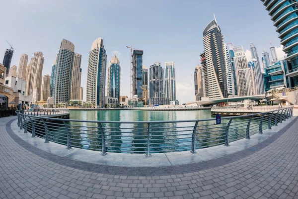 Dubai Uae Mars 2014 Skyline Panoramautsikt Över Dubai Marina — Stockfoto