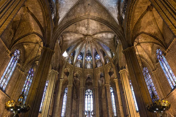 Kostel Santa Maria Del Mar Barceloně Španělsko Jeden Nejkrásnějších Kostelů — Stock fotografie